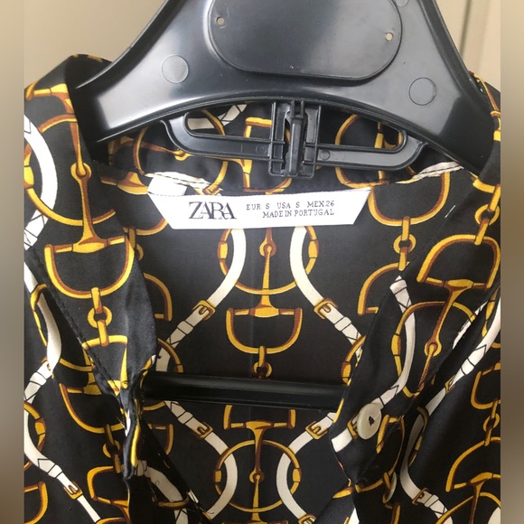 Zara chain scarf print dress. - Picture 4 of 8